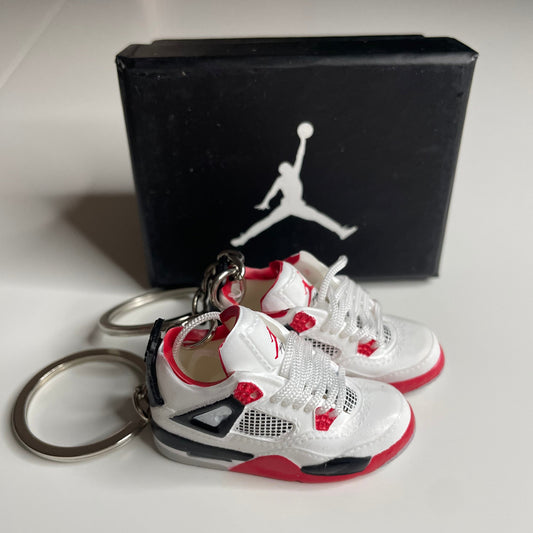 Portachiavi Mini Sneaker Jordan 4 ‘Fire Red’