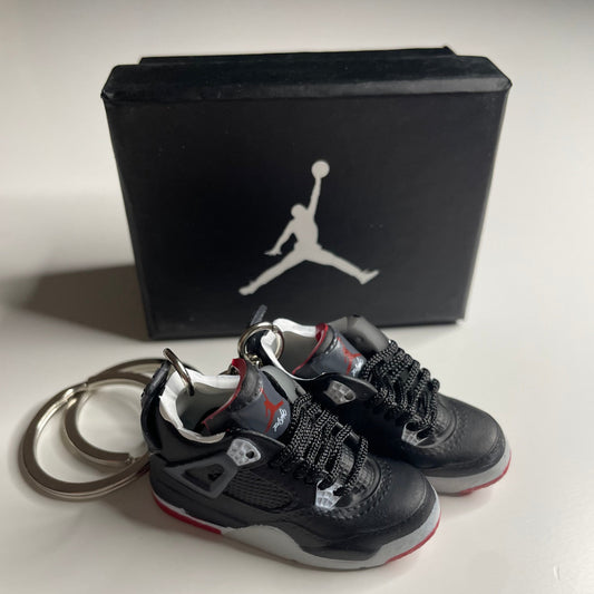 Portachiavi Mini Sneaker Jordan 4 ‘Bred Reimagined’