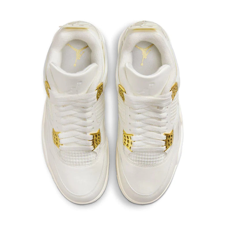 Jordan 4 Retro Metallic Gold (Women's)